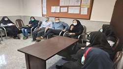 نظارت و بازدید کارشناسان ستادی مرکز بهداشت شهرستان سمنان از مرکز خدمات جامع سلامت مهر